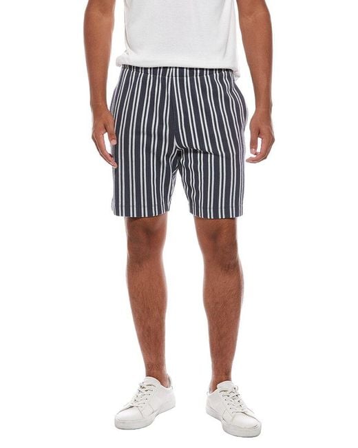 Vince Blue Jacquard Stripe Short for men