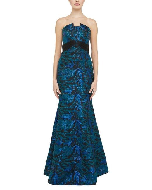 THEIA Blue Fernanda Gown