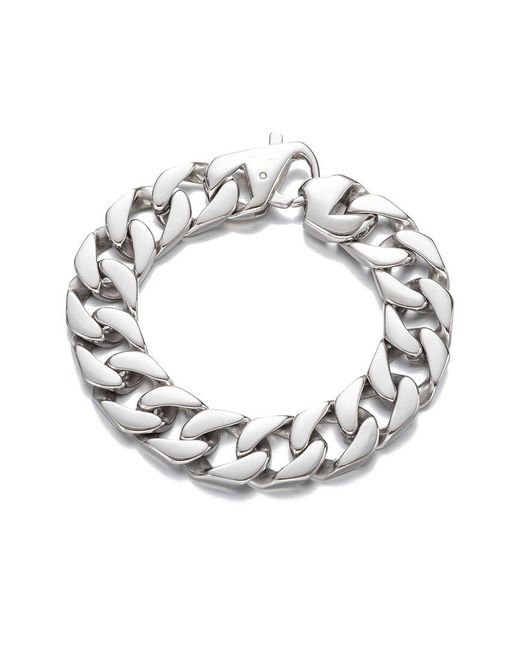 Eye Candy LA Metallic Luxe Collection Titanium Cuban Link Bracelet