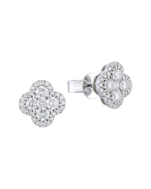 Gregg Ruth White 14K 1.03 Ct. Tw. Diamond Earring