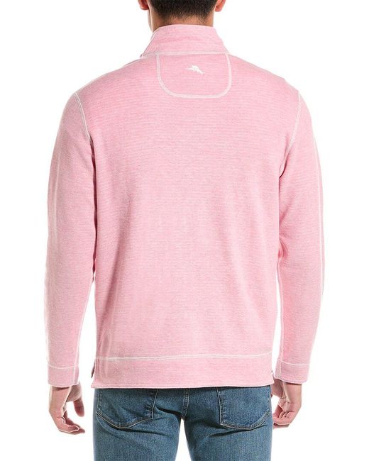 Tommy Bahama Pink Costa Flora 1/2-zip Pullover for men