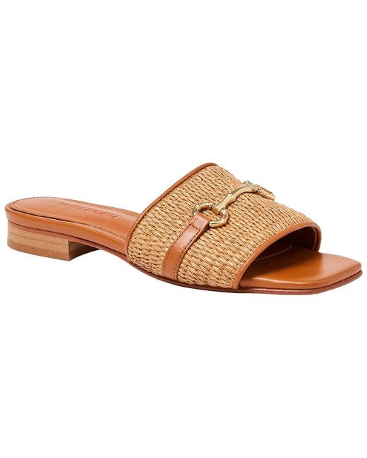J.McLaughlin Brown Luiza Leather Slide