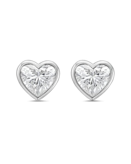 Diana M White Diana M. 14K 15.00 Ct. Tw. Lab-Grown Diamond Stud Earrings