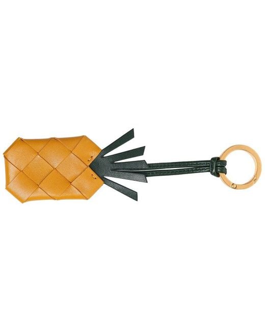 Bottega Veneta Natural Leather Keychain