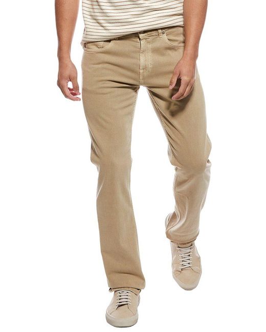 7 For All Mankind Natural The Straight Left Hand Wheat Jean for men