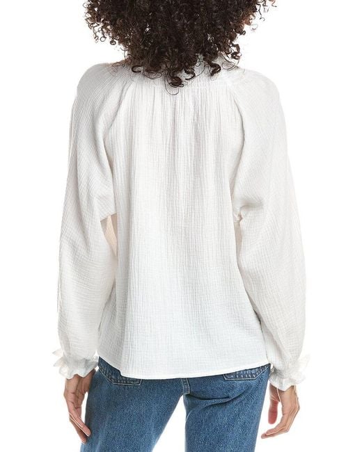 ANNA KAY White Hinau Blouse