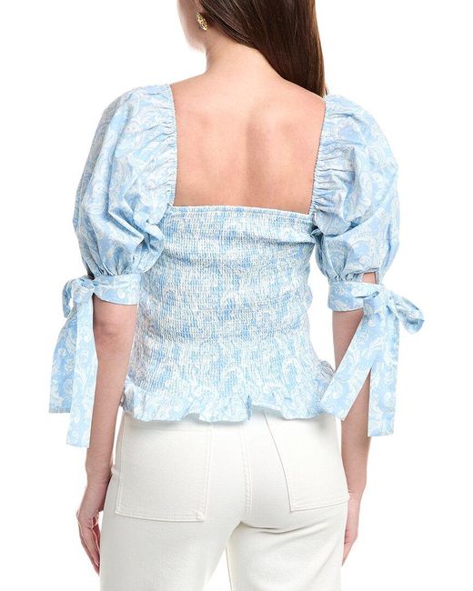 REVERIEE Blue Top