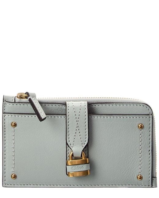 Chloé Gray Paddington Leather Coin Purse