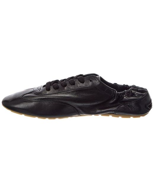 Saint Laurent Black Lewis Leather Sneaker for men