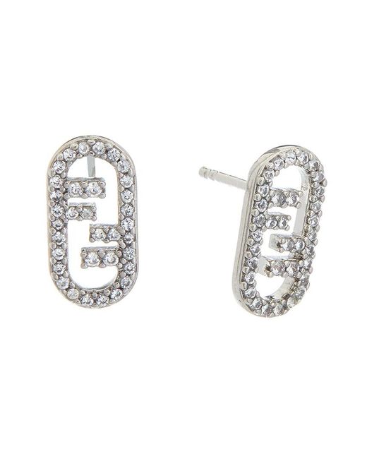 Fendi Metallic O'Lock Earrings