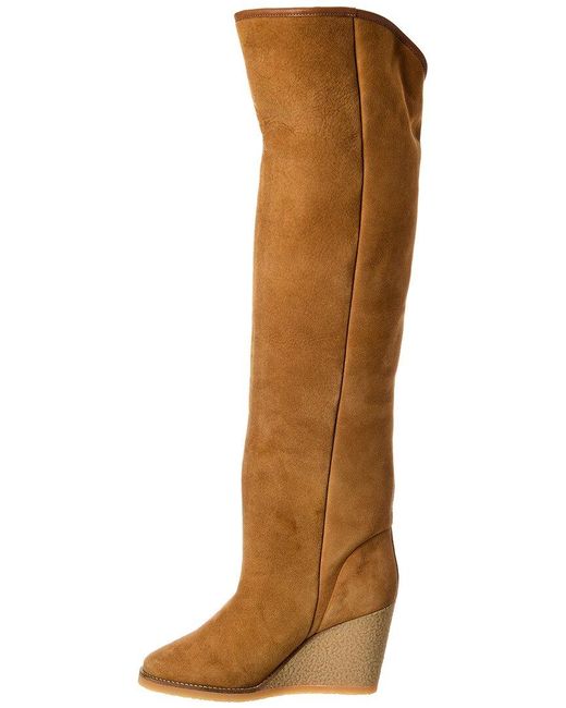 Isabel Marant Brown Tilin Suede Over-The-Knee Boot
