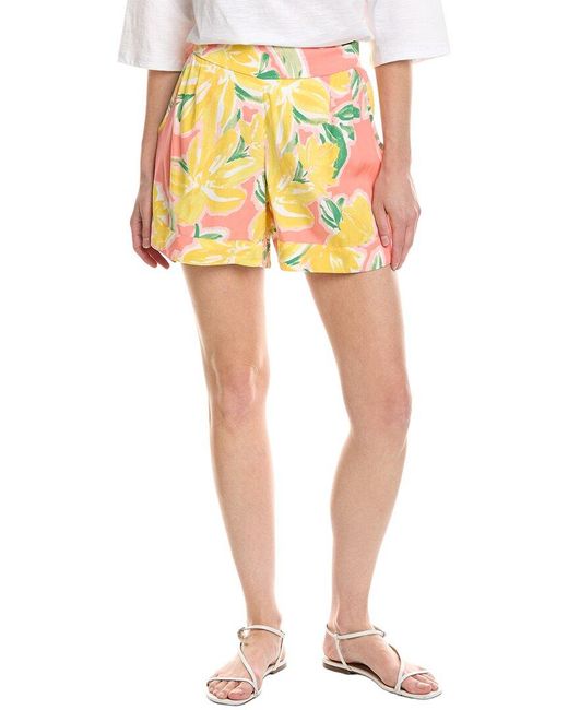 Stella Parker Yellow Kira Pull-On Short