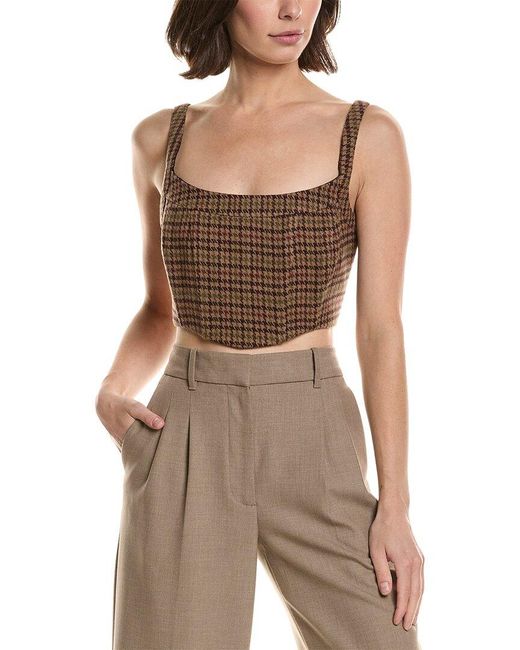 L'Agence Brown Tiffany Woven Tops