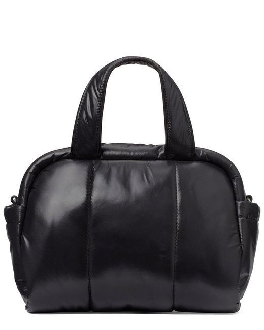 Kate Spade Black Puffed Puffy Fabric Satchel