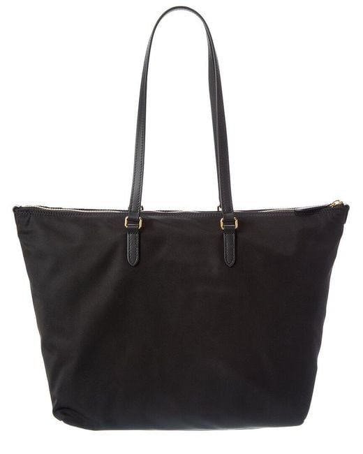 Burberry Black Zip Nylon Tote