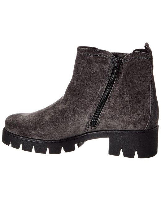 Gabor Black Suede Chelsea Boot