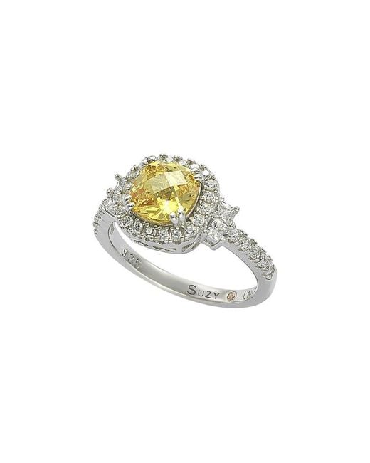 Suzy Levian CZ Jewelry White Suzy Levian Cz Ring