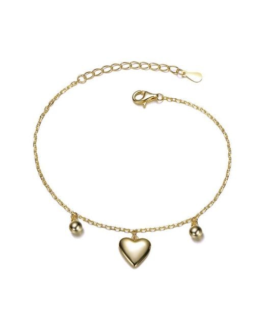 Rachel Glauber Metallic 14K Plated Charm Bracelet