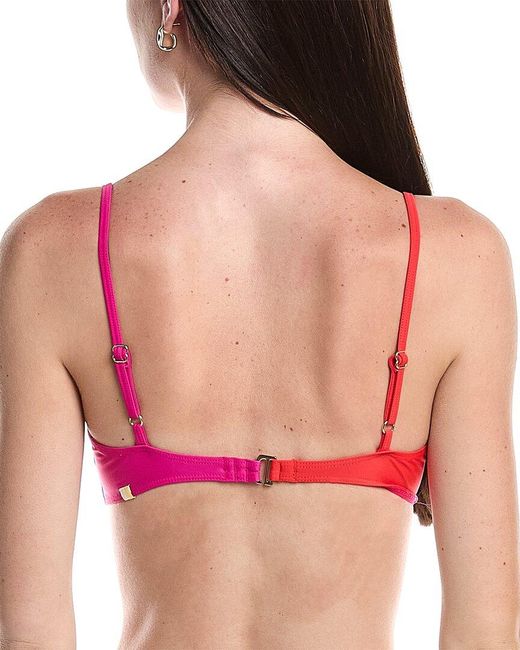summersalt Pink The Marina Bikini Top