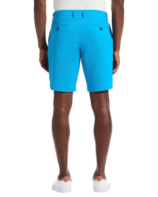 Robert Graham Blue Piers Woven Short for men
