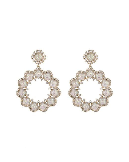 Eye Candy LA Metallic Cz Sophie Starburst Earrings