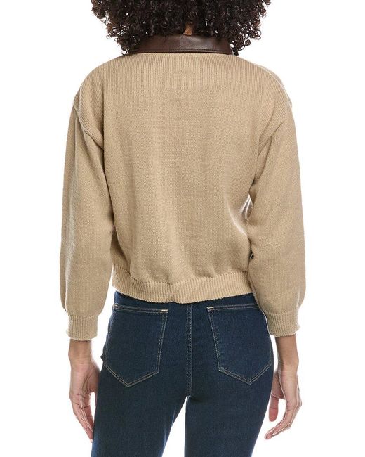 Madison Miles Blue Knit Zip Cardigan