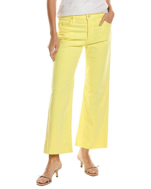 Hudson Yellow Rosie Limelight High-Rise Wide Leg Jean