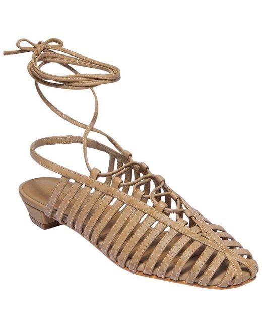 Bernardo Metallic Geneva Leather Flat