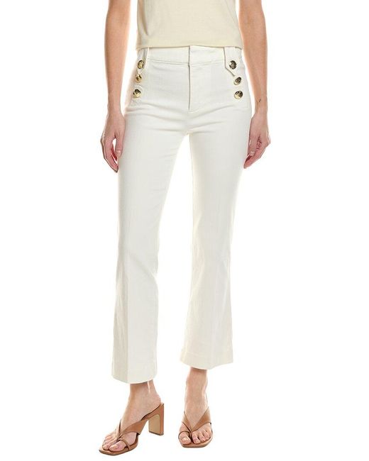 Lilly Pulitzer White Parrish High Rise Crop Flare Pant