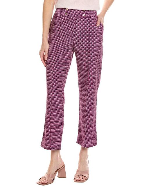 Stella Parker Purple Flora Crop Pant