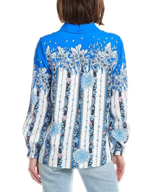 Tahari Blue Shirt