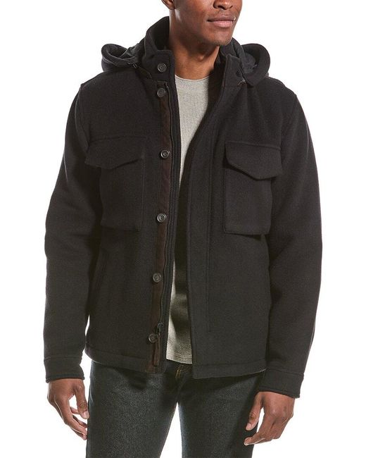 Vince Black Wool-blend Field Jacket for men