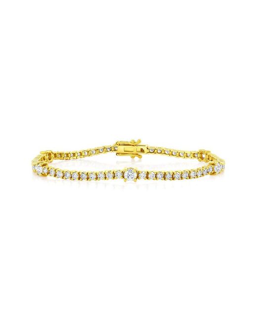 Jewels by Viomo Metallic 14K 3.50 Ct. Tw. Diamond Tennis Bracelet