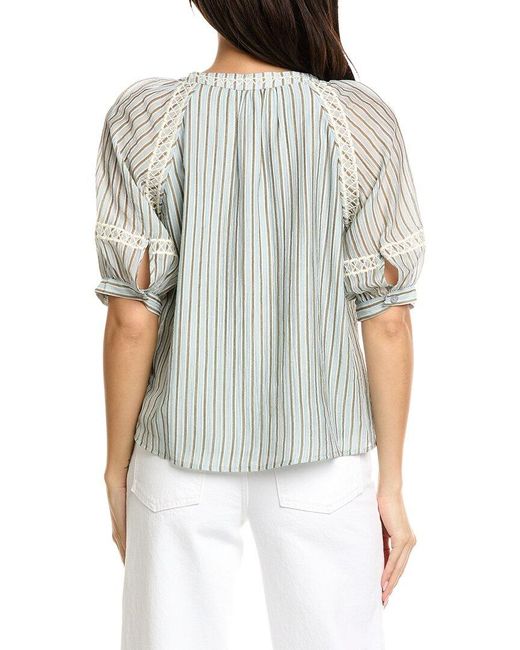 LUXE ALWAYS Gray Embellished Top