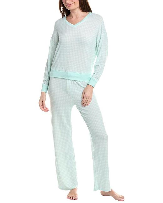 Honeydew Intimates Blue 2Pc Star Seeker Long Vee Set