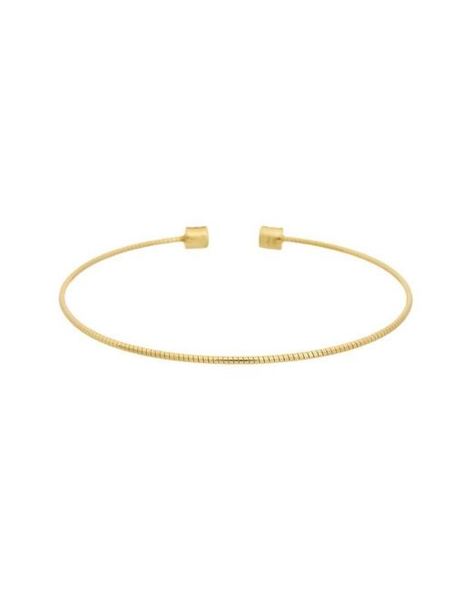 Meshmerise White 18K Plated 0.10 Ct. Tw. Diamond Bangle Bracelet