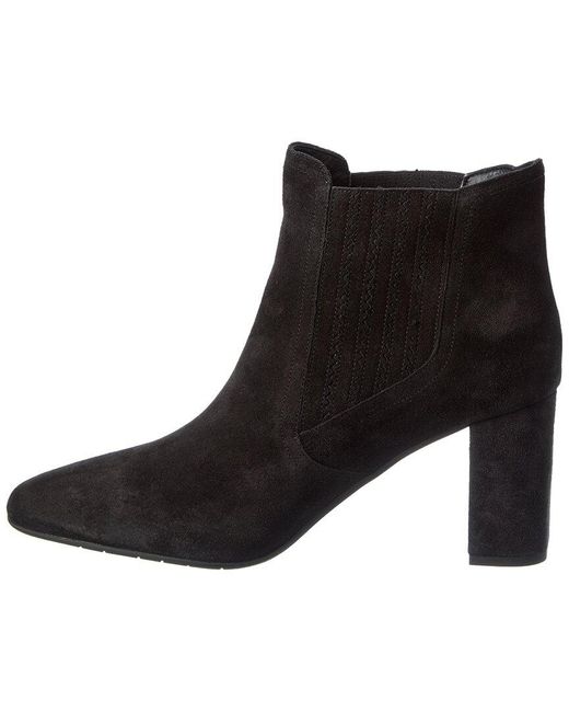 Aquatalia Black Lanna Waterproof Suede Bootie