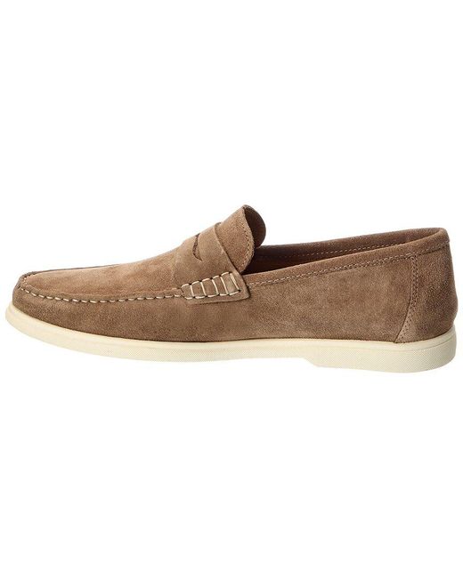 Donald J Pliner Brown Clive Suede Loafer for men