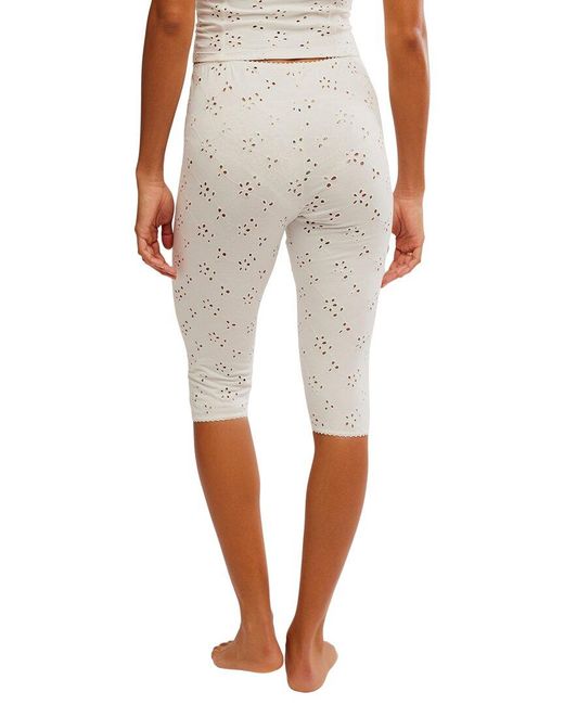 Free People Gray Full Bloom Capri