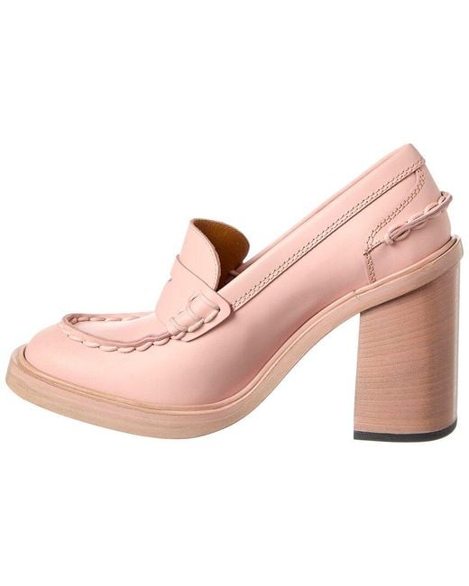 Tod's Pink Leather Pump