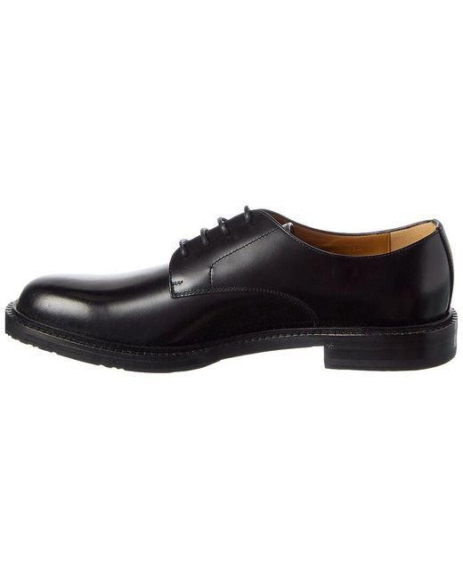 Gucci Black Leather Derby for men
