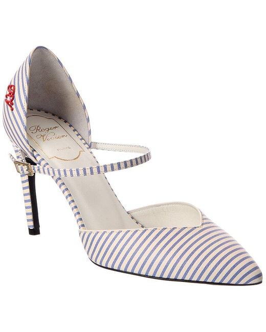 Roger Vivier White Leather Pump