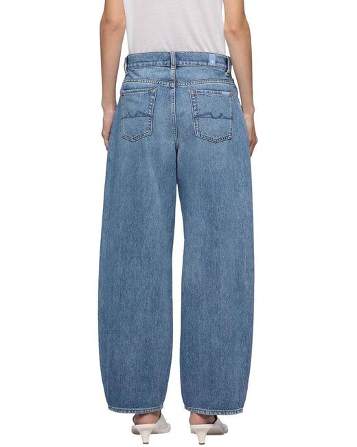7 For All Mankind Blue Bonnie Macon Jean