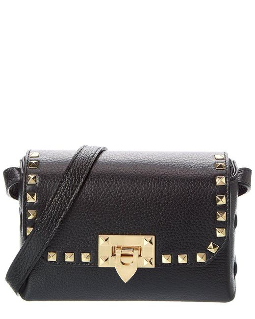 Isabella Rose Gray Juliette Studded Leather Shoulder Bag