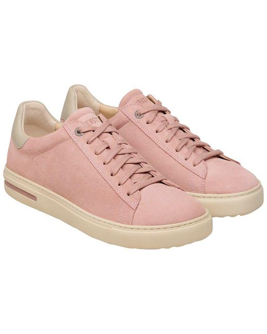 Birkenstock Pink Bend Low Suede Sneaker