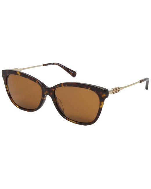 COACH Brown Hc8305F 57Mm Sunglasses
