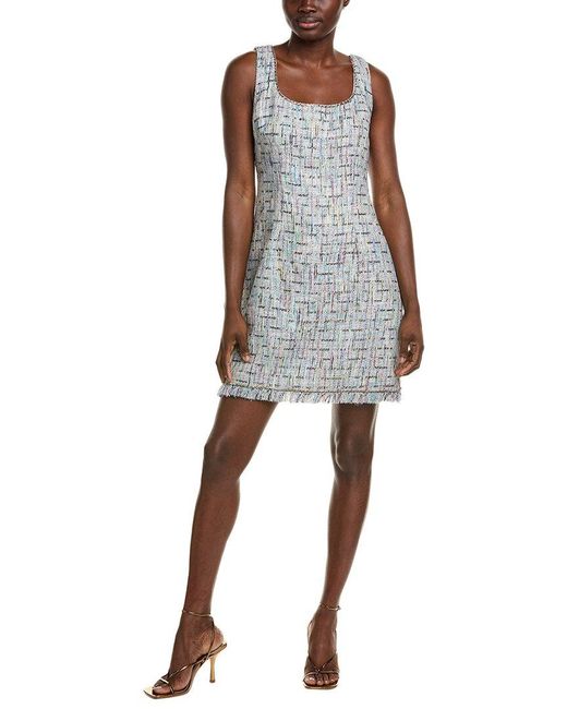 Kobi Halperin Gray Novi Tweed Mini Dress