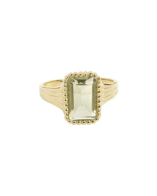 TIRAMISU Metallic 14K Plated 4.25 Ct. Tw. Amethyst Ring