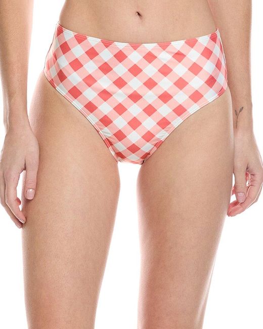 summersalt Pink The High-Leg High-Rise Bikini Bottom