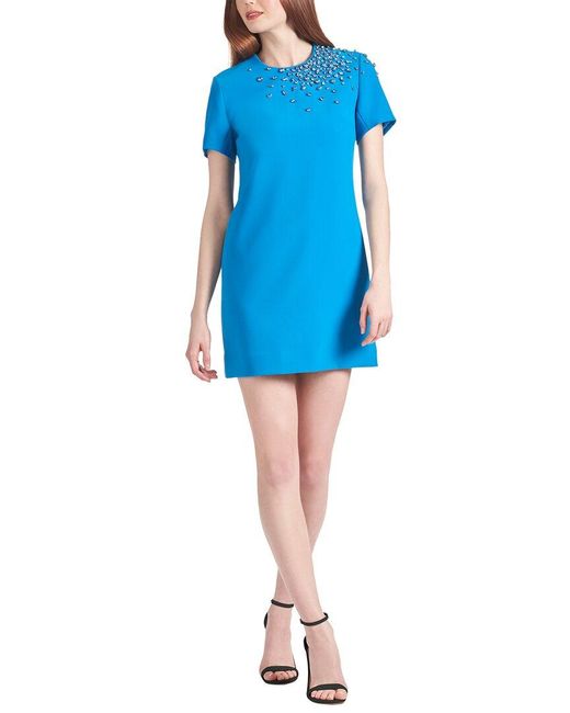 Sachin & Babi Blue Lauren Solid Dress